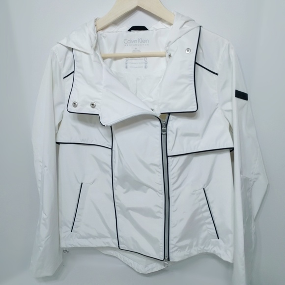 calvin klein performance rain jacket